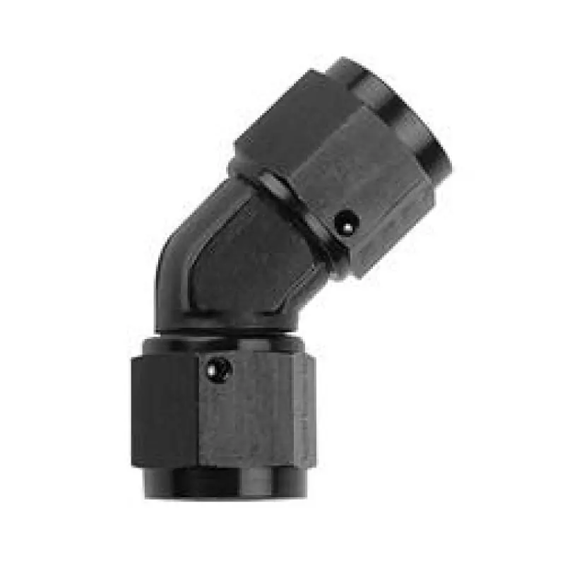 Fragola -6An X 45 Degree Female Coupler - Black 1