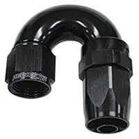 Af159-04Blk 150-Series Tapered One-Piece -4An Swivel Hose End – 180° Bend, Black Anodized 1