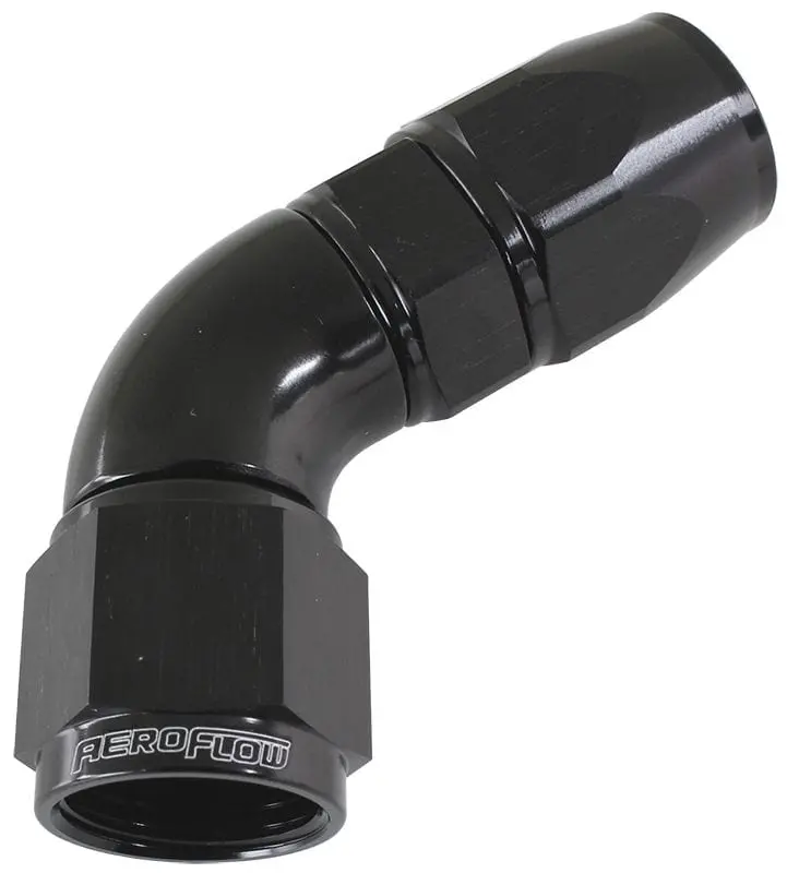Ptfe 60° Swivel Hose End – -3An Black Fitting With Full Rotation 1