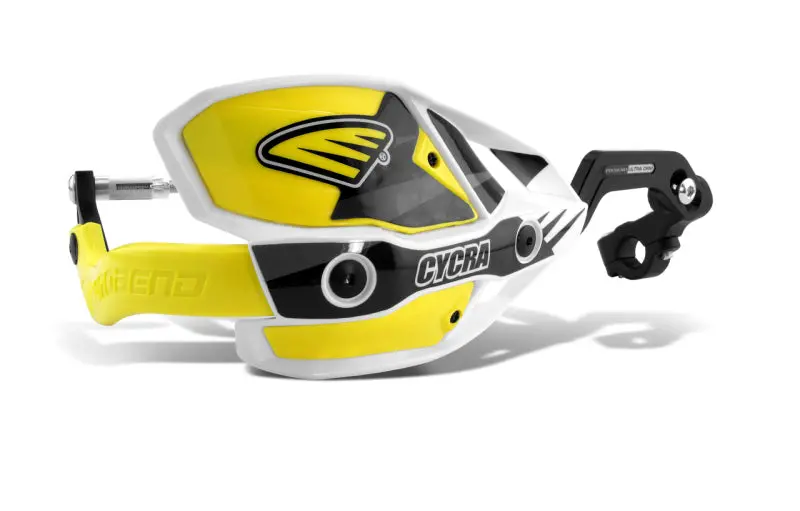 Cycra Crm Ultra 1-1/8 In. Clamp W/White Shields/Yellow Covers 1