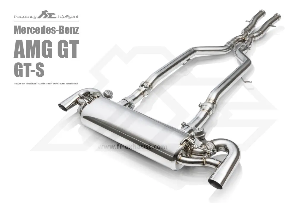 Fi Exhaust Mercedes-Benz Amg Gt/Gts Mid X Pipe + Valvetronic Mufflers 1