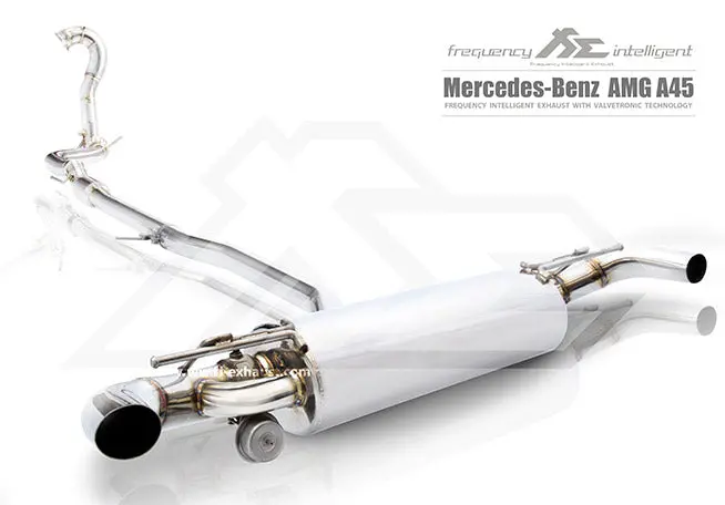 Fi Exhaust Mercedes-Benz A45 Amg Front Pipe + Mid Pipe + Valvetronic Mufflers + Dual Tips 1