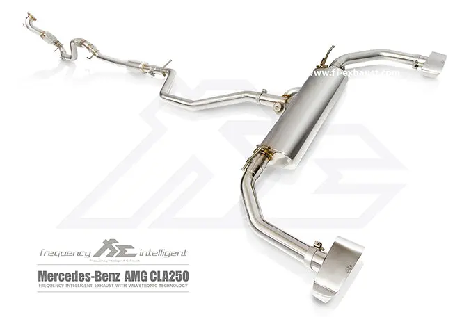Fi Exhaust Mercedes-Benz Cla250 Front Pipe + Mid Pipe + Valvetronic Mufflers + Dual Tips 1
