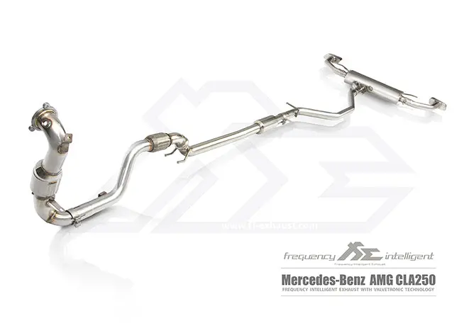 Fi Exhaust Mercedes-Benz Cla250 Front Pipe + Mid Pipe + Valvetronic Mufflers + Dual Tips 2