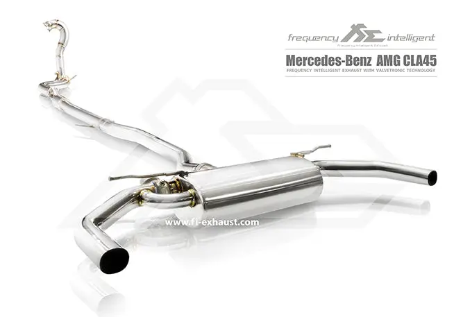 Fi Exhaust Mercedes-Benz Cla45 Amg Front Pipe + Mid Pipe + Valvetronic Mufflers + Dual Tips 1