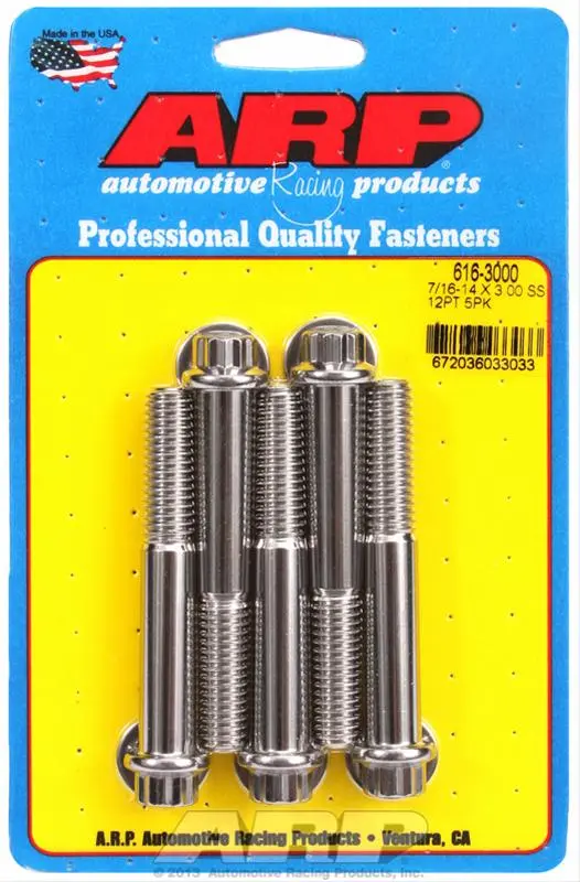 Arp 616-3000 Stainless Steel Fasteners For High-Stress Applications 1