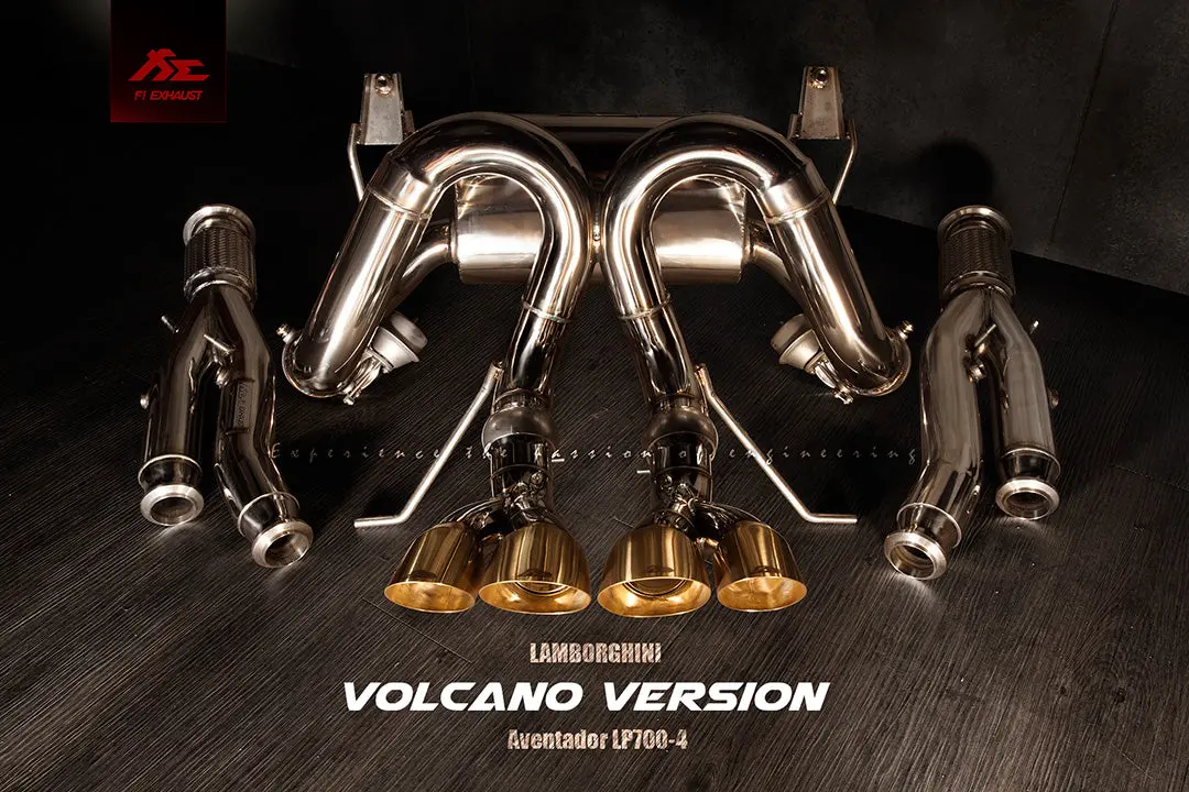 Fi Exhaust Lamborghini Aventador Lp700-4 Catback Valvetronic Mufflers + Quad Tips (Volcano Firetador Version) 1