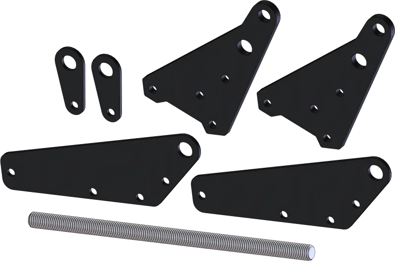 Kfi Pro 2.0 Push Tube +4 In. Leveling Kit 1