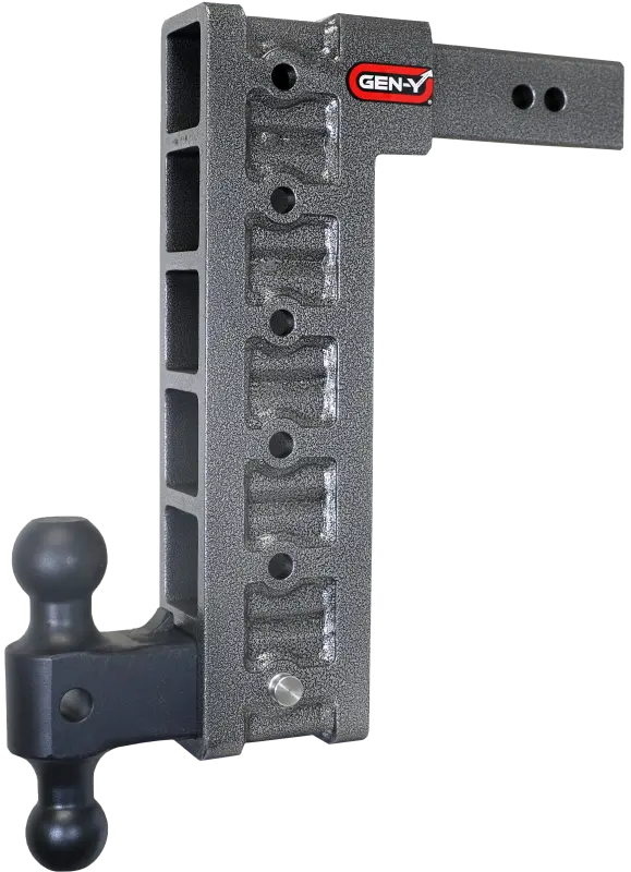 Gen-Y Mega Duty 2.5In Shank 15In Drop 3K Tw 21K Hitch W/Gh-061 Dual-Ball/Gh-0101 Stabilizer Kit 1