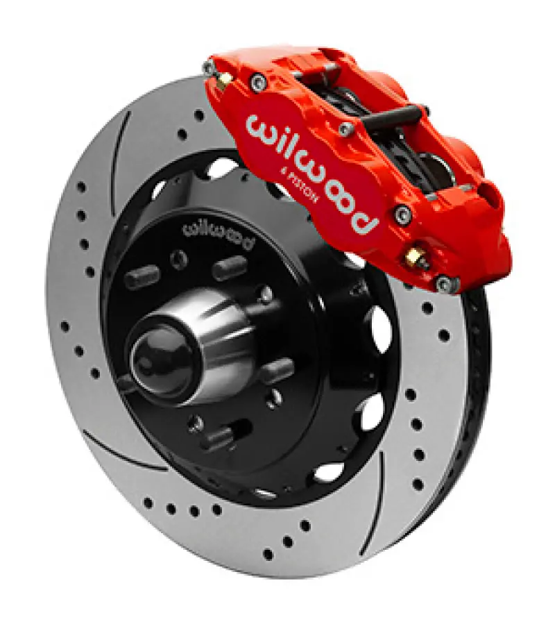 Wilwood Narrow Superlight 6R Front Truck Kit 14.00In Red 88-98 Gmc Truck C1500/C2500 1