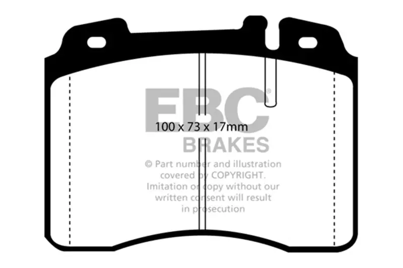Ebc 92-96 Ferrari 512Tr 5.0 Yellowstuff Front Brake Pads 1
