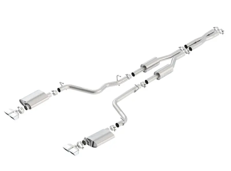 Borla 09-14 Dodge Challenger R/T 5.7L Rwd 2Dr. Dual Rctgl. Angle S-Type Cb Exhaust - Rear Split Exit 2