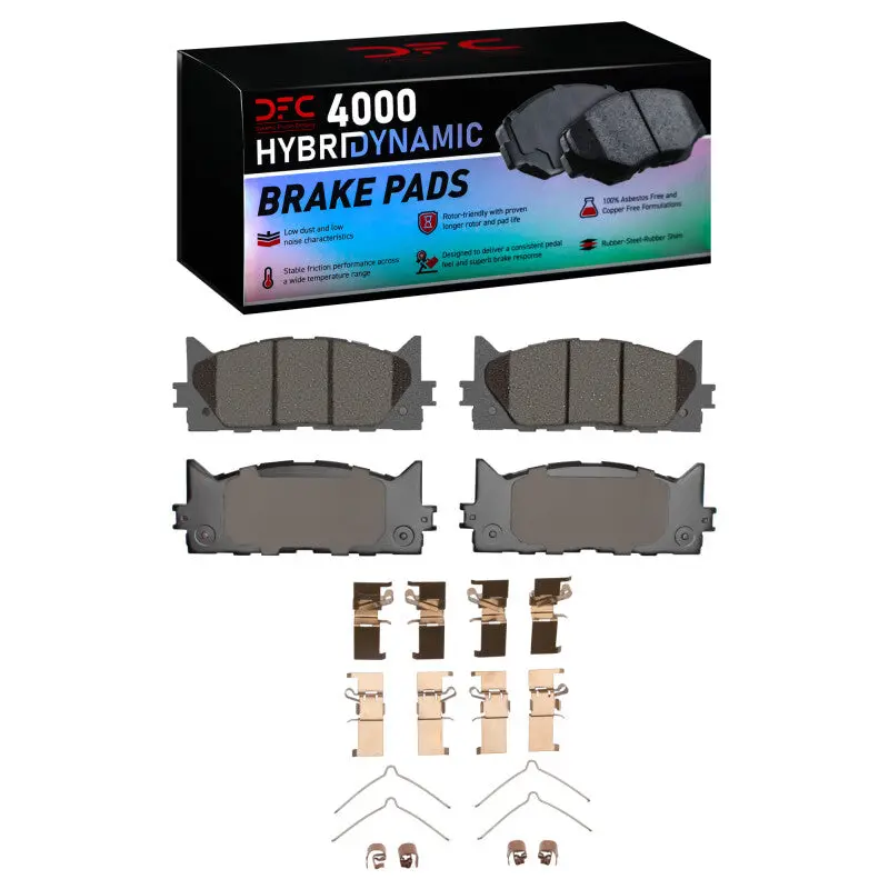 Dfc 07-17 Toyota Camry Front 4000 Hybridynamic Brake Pads And Hardware Kit 1