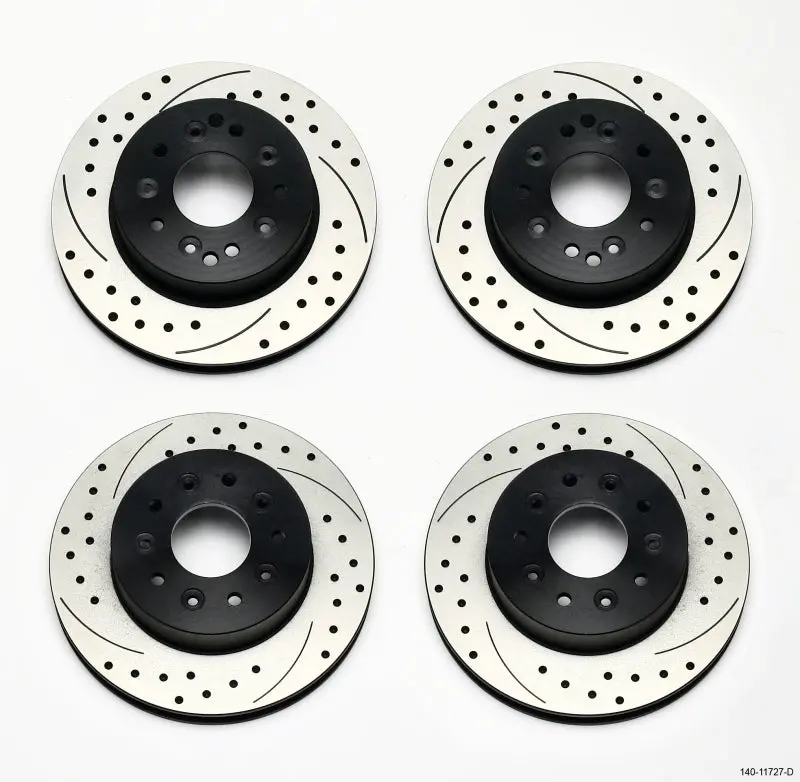 Wilwood Rotor Kit Front/Rear-Drilled 65-82 Corvette C2/C3 (1Pc Rotors) 1