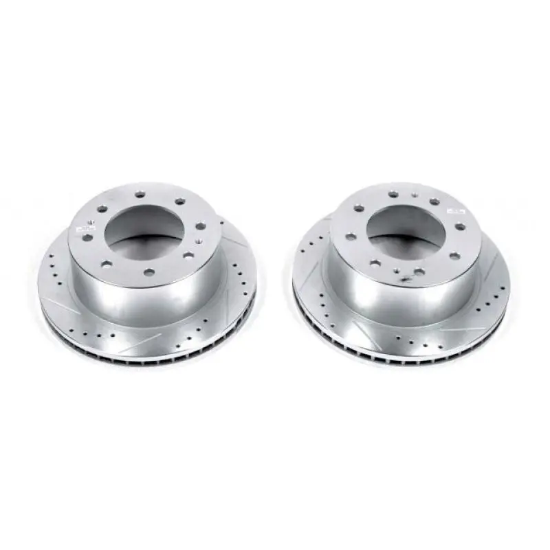 Power Stop 11-20 Gmc Sierra 3500 Hd Rear Drilled & Slotted Rotor - Pair 1