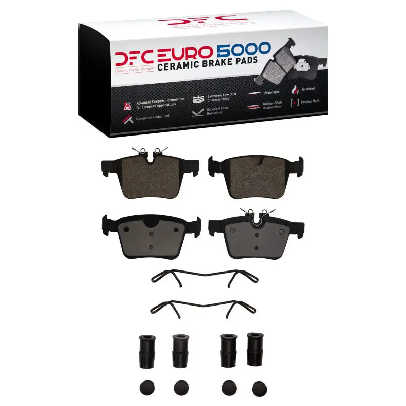 Dfc 15-25 Jaguar I-Pace Rear Euro 5000 Ceramic Brake Pads And Hardware Kit 1