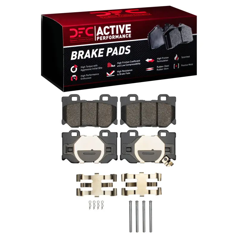 Dfc 08-25 Infiniti G37 Rear Active Performance Pads And Hardware Kit 1