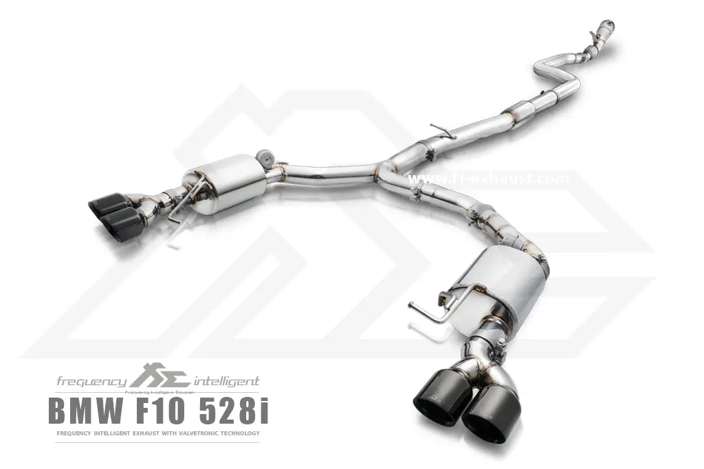 Fi Exhaust Bmw 520I/528I F10/F11 Front Pipe + Mid Pipe + Valvetronic Mufflers + Quad Tips 1