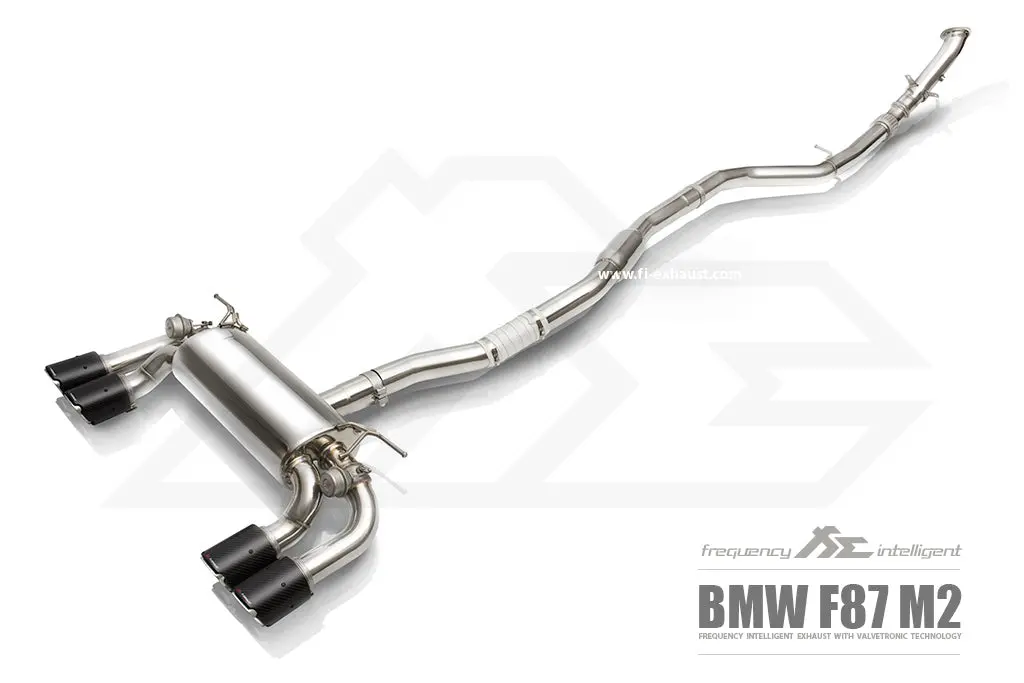 Fi Exhaust Bmw M2 F87 Front Pipe + Mid X Pipe + Valvetronic Mufflers + Quad Tips 1