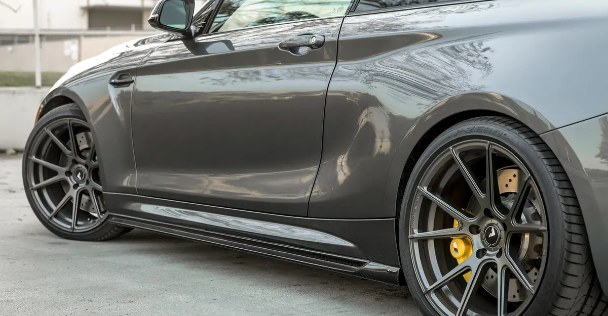 Vorsteiner Vrs Aero Side Skirts Carbon Fiber Pp 2X2 Glossy For Bmw F87 M2 1