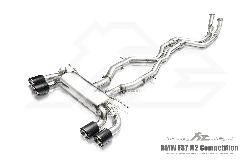 Fi Exhaust Bmw M2 Competition F87n Front Pipe + Mid X Pipe + Valvetronic Mufflers + Quad Tips 1