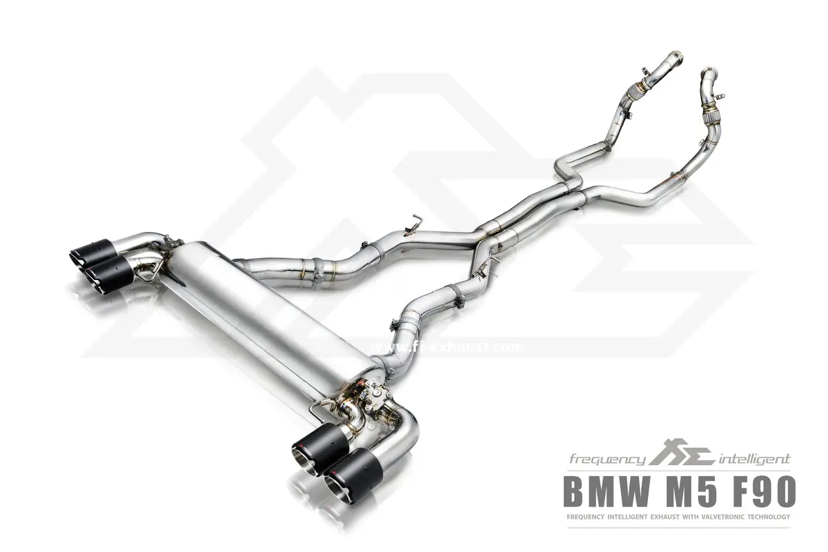 Fi Exhaust Bmw M5 F90 Front Pipe + Mid Pipe + Valvetronic Mufflers + Quad Tips 1