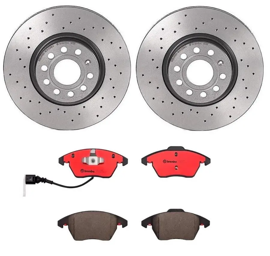 Brembo Ktx0039 Premium Brake Pad And Rotor Kit For Track & Street 1