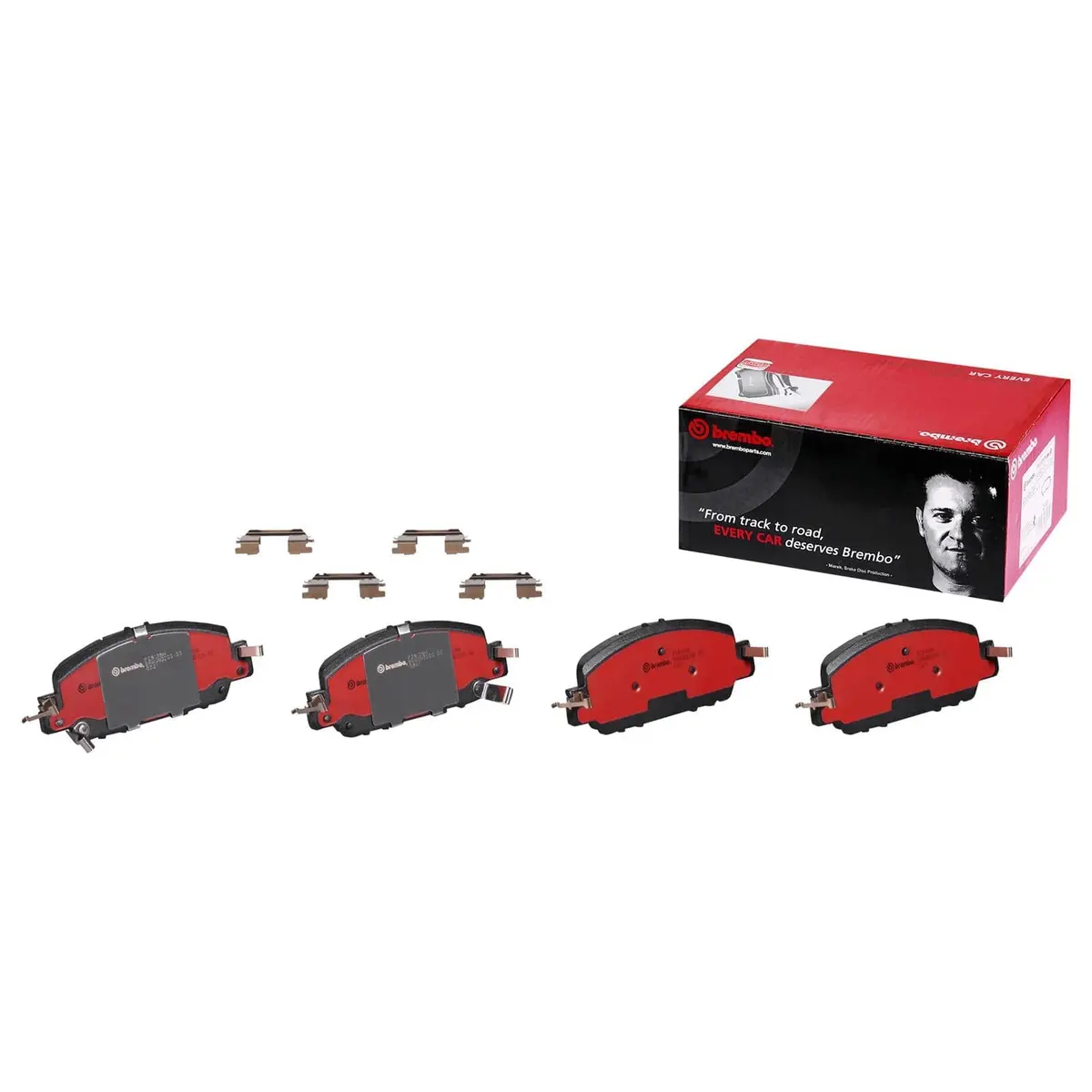 Brembo P28108N Nao Ceramic Brake Pads For Quiet, Low-Dust Stopping Power 1