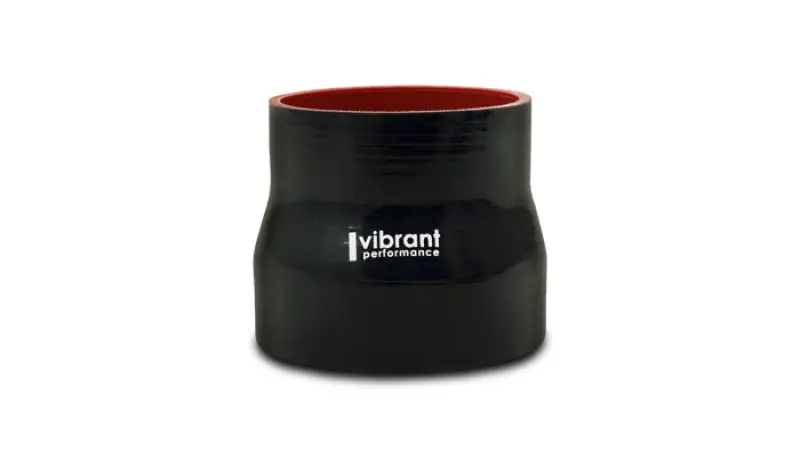 Vibrant Silicone Reducer Coupler 1.625In Id X 1.25In Id X 3.00In Long - Black 1
