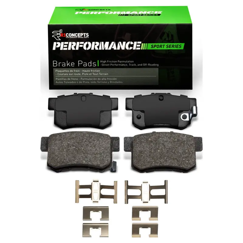 R1 00-13 Honda S2000 Rear Performance Sport Pads & Hardware Kit 1