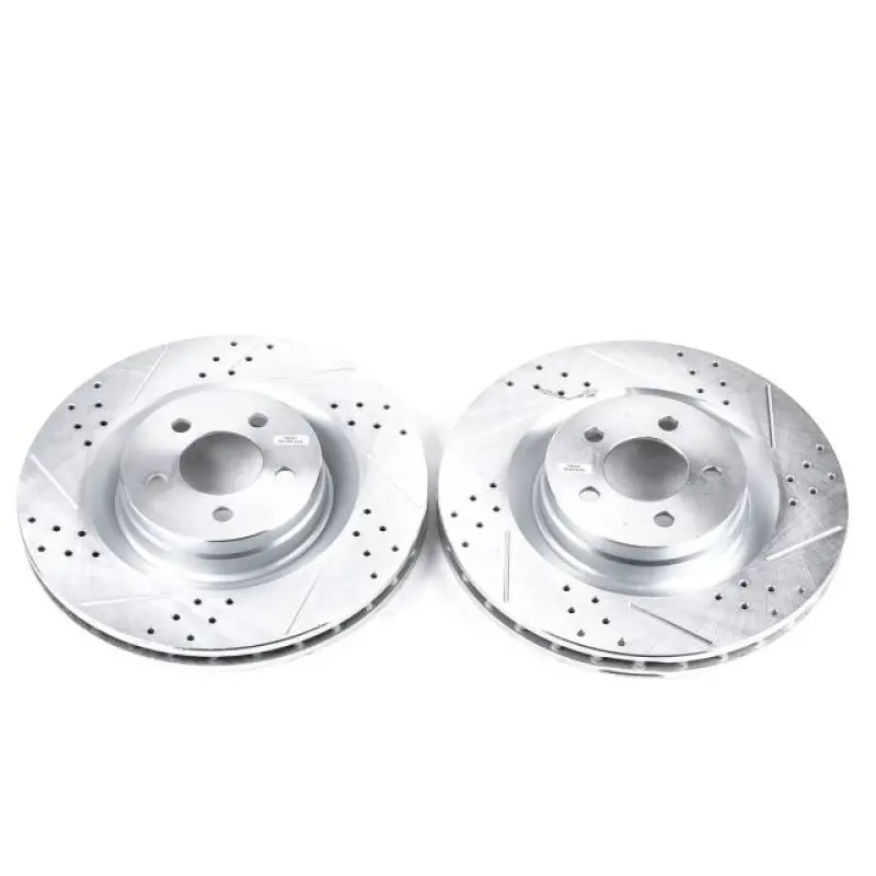 Power Stop 05-10 Chrysler 300 Front Evolution Drilled & Slotted Rotors - Pair 1