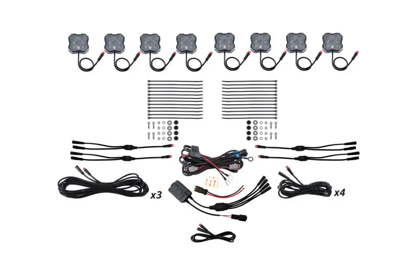 Diode Dynamics Stage Series Rgbw Led Rock Light Kit (8-Pack) 1