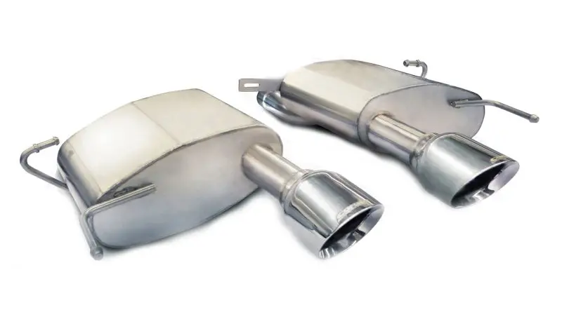 Corsa 2011-2015 Cadillac Cts Coupe V 6.2L V8 Polished Sport Axle-Back Exhaust 1