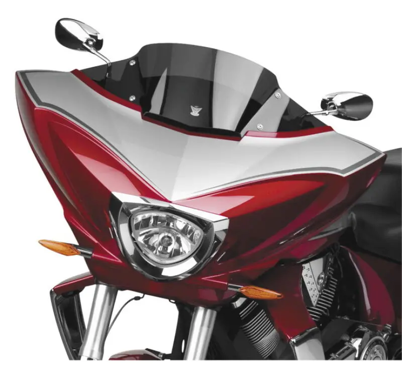 National Cycle 10-17 Victory Cross Country/Tour/8-Ball/Magnum V Stream Low Windshield - Dark Tint 1