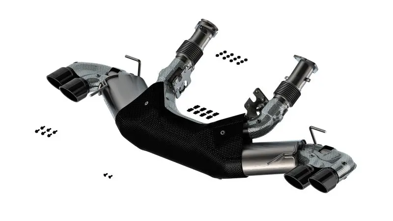 Borla 20-24 Chevy Corvette 6.2L V8 At W/O Npp 3In S-Type Catback Exhaust - Black Chrome Tips 1