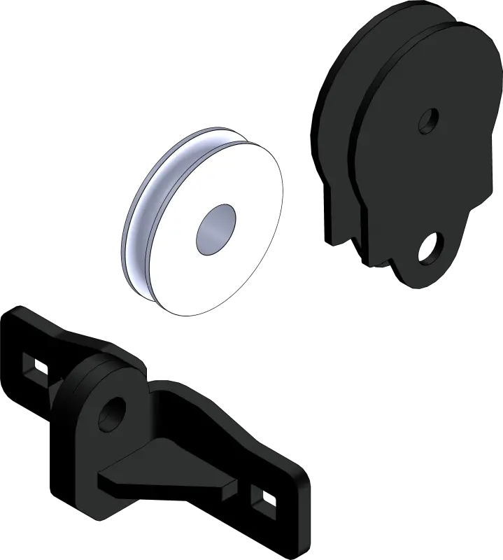 Kfi Quick Plow Pulley-Steel Cable 1