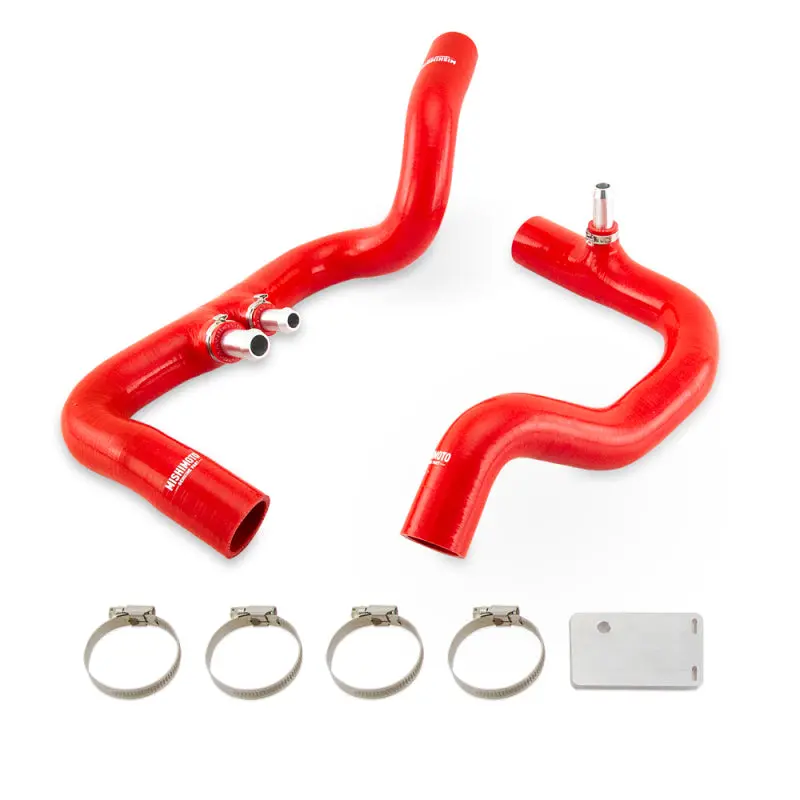 Mishimoto 2018+ Jeep Wrangler Jl / Gladiator Jt 3.6L At Red Silicone Radiator Coolant Hose Kit 1