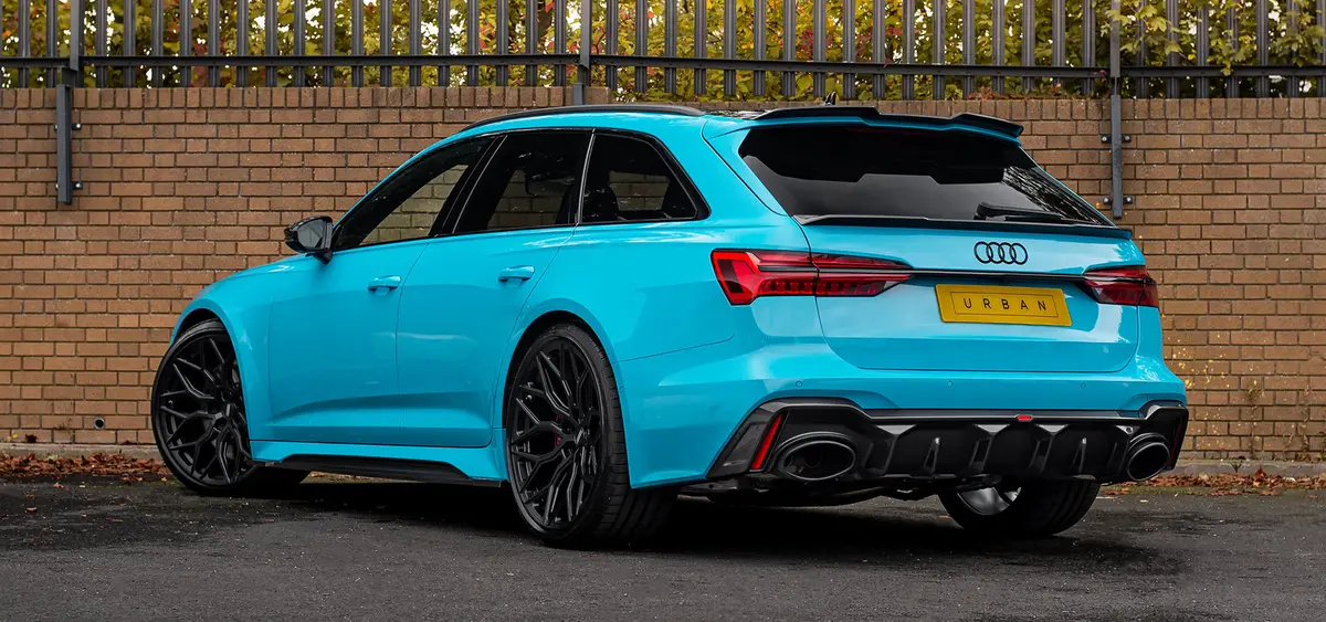 Urban Automotive Rs6 C8 Visual Carbon Fibre Rear Diffuser Assembly With Urban Branding 1