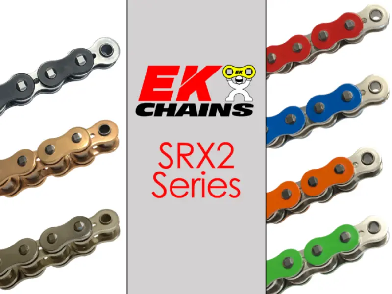 Vortex Racing Ek 520 Srx2 Clip Master Semi Press 108 Links- Natural 1