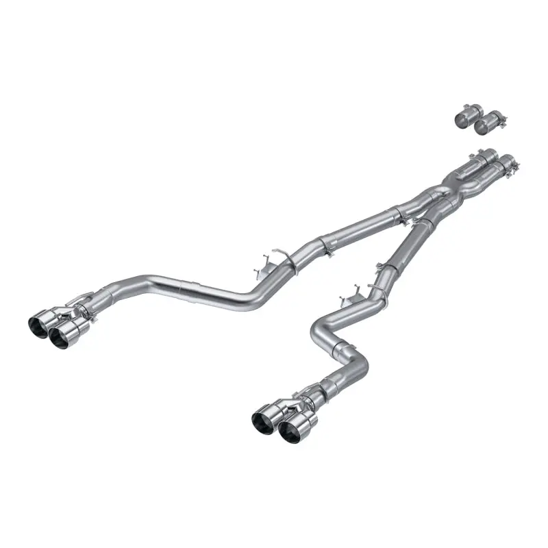 Mbrp 15-Up Challenger 5.7L /  17-Up 6.2L/6.4L 3In Race Series Cat-Back W/ Quad Tips As Exhaust 1