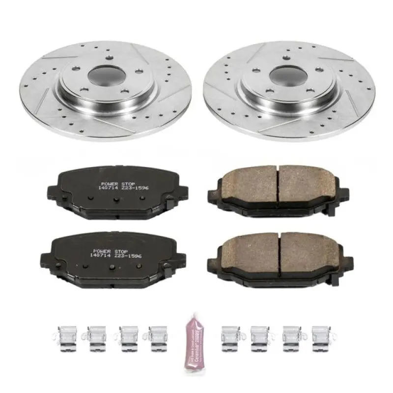 Power Stop 12-16 Chrysler Town & Country Rear Z23 Evolution Sport Brake Kit 1