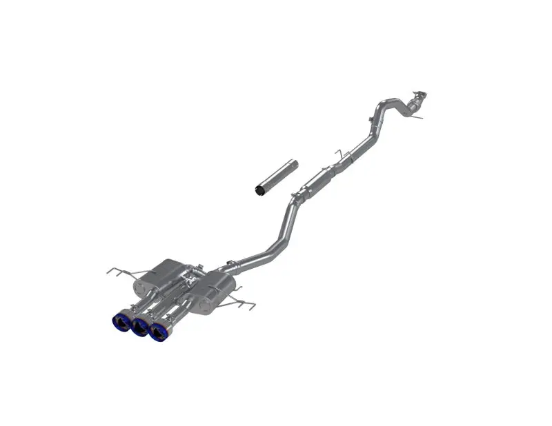 Mbrp 2024+ Acura Integra Type-R T304 Ss 3In Cat-Back Triple Center Outlet Exhaust W/Burnt Tips 1