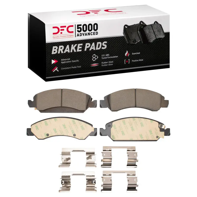 Dfc 05-20 Cadillac Escalade Esv Front 5000 Advanced Ceramic Brake Pads And Hardware Kit 1