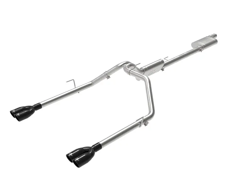 Afe Vulcan Series 3In-2-1/2In 304 Ss Cat-Back 2020 Jeep Gladiator (Jt) V6-3.6L W/ Black Tips 1