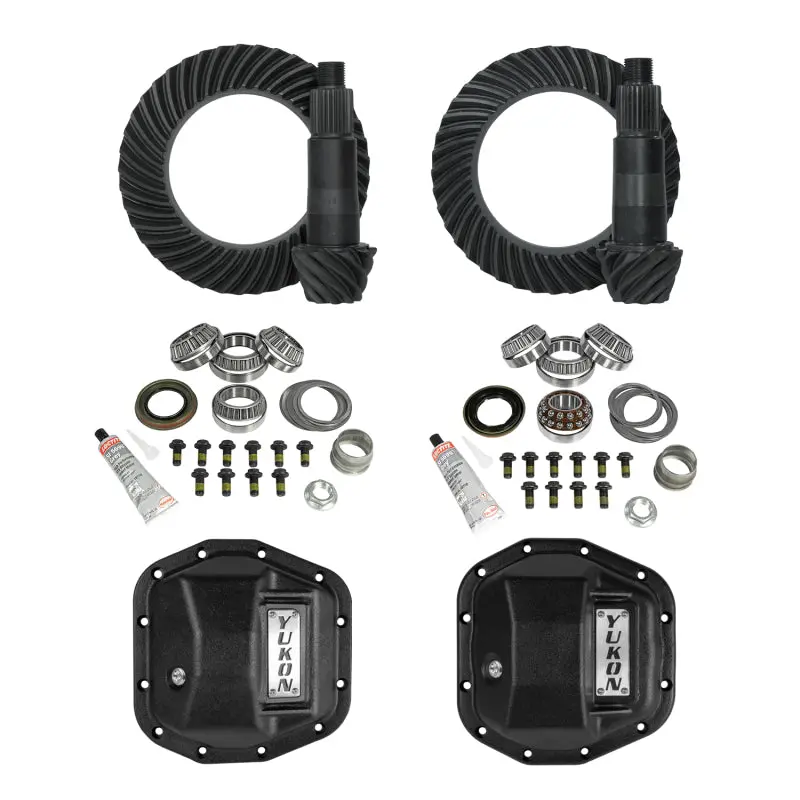 Yukon Gear Stage 2 Jeep Jl/Jt Re-Gear Kit W/Covers & D44 Front & Rear In A 5.13 Ratio 1