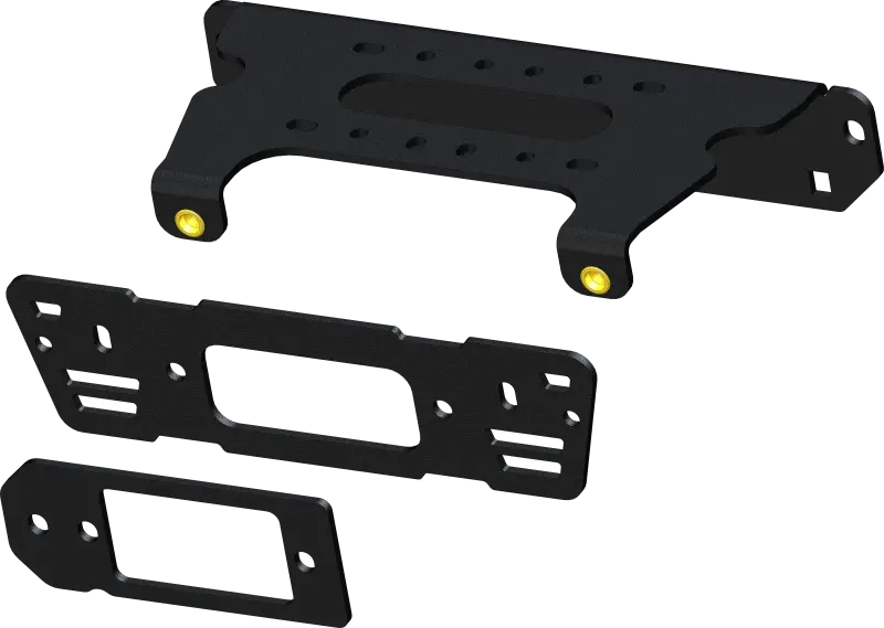 Kfi 19-24 Polaris Ranger Pro Xd/ Crew / 15-19 Ranger 570-1000/ Crew 900 Body Style Winch Mount 1