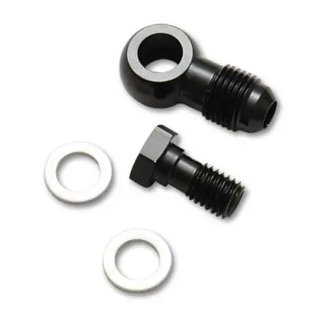 Vibrant -6An Male Banjo Fitting 12Mm X 1.0 Metric Aluminum + 2 Washers 2
