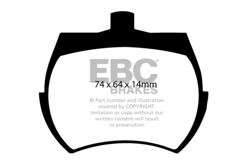 Ebc 84-92 Austin Mini 1.0L Yellowstuff Front Brake Pads 1