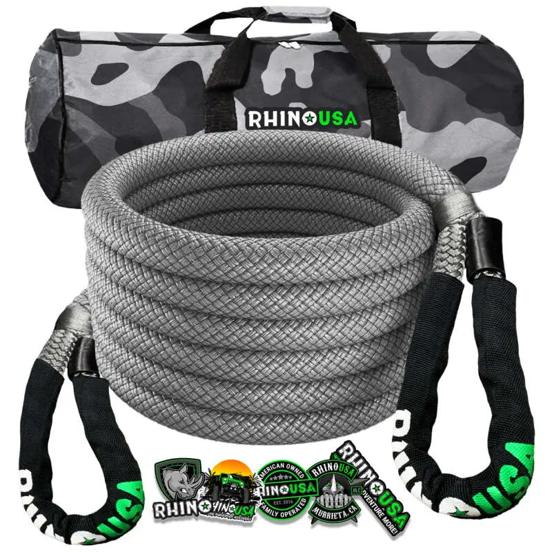 Rhino Usa Kinetic Energy Recovery Rope (5/8In X 20Ft) Gray 1