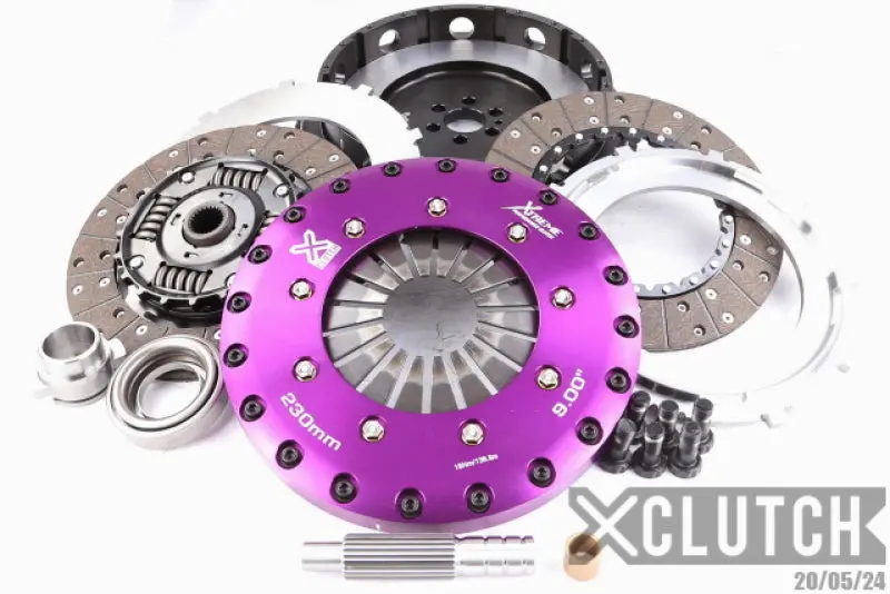 Xclutch 89-94 Nissan Skyline Gt-R 2.6L 10.5In Twin Sprung Organic Clutch Kit 1